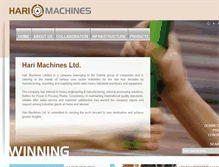 Tablet Screenshot of harimachines.com